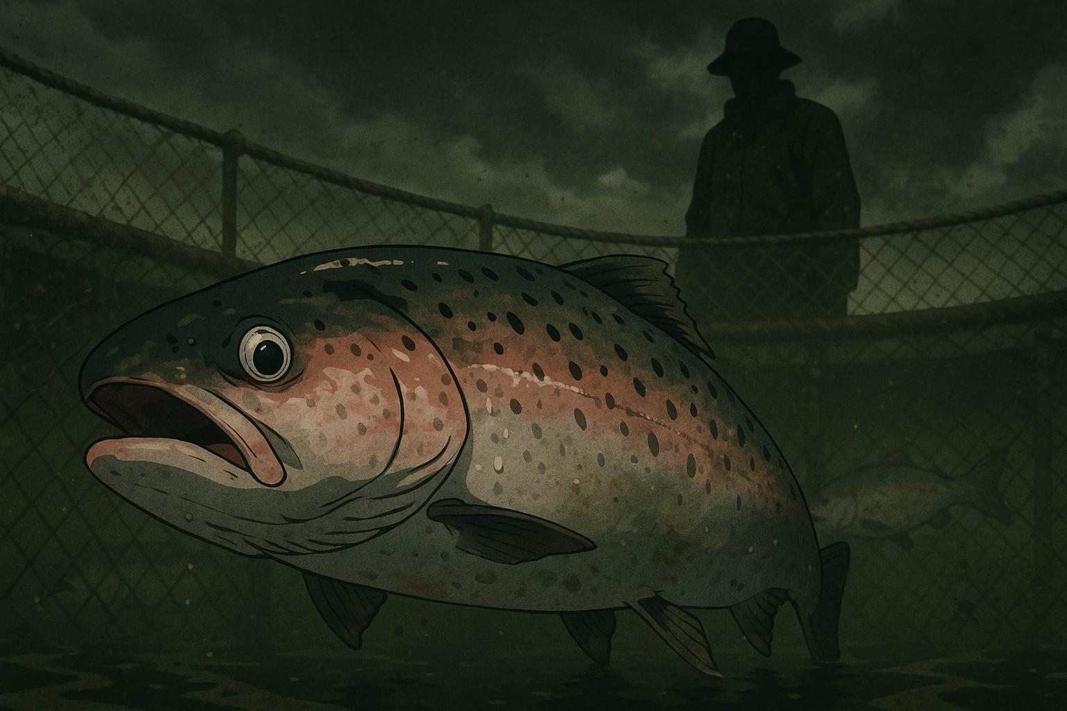 Shocking footage reveals worker urinating in salmon pens amid industry welfare scandal
