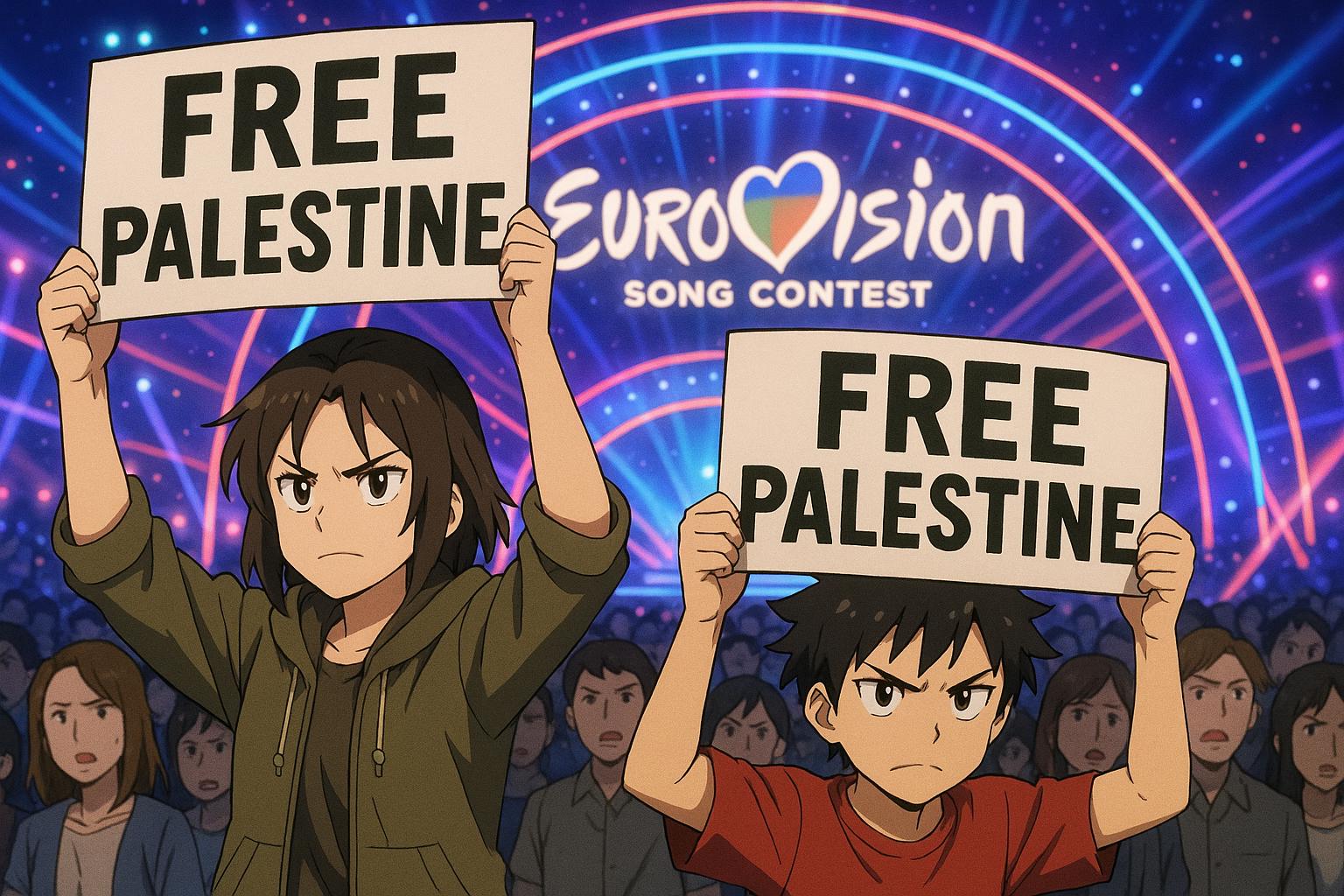 British activists arrested after storming Eurovision stage to protest Israel’s participation