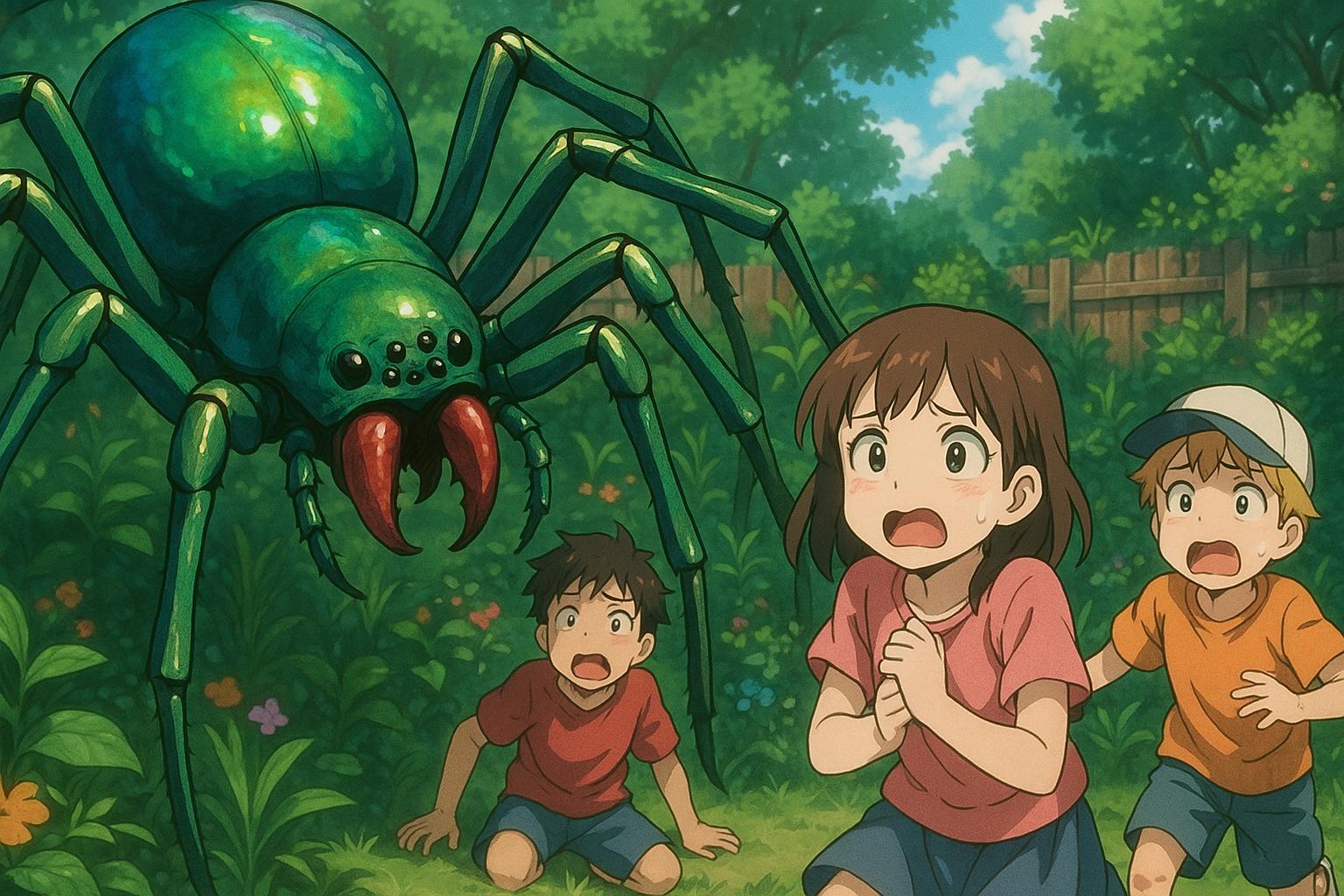Kent mother’s panic as large tube web spider terrorises children in garden