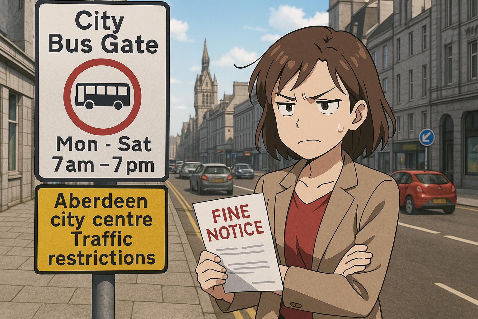 Deeside councillor vows to boycott Aberdeen city centre after £100 bus gate fine