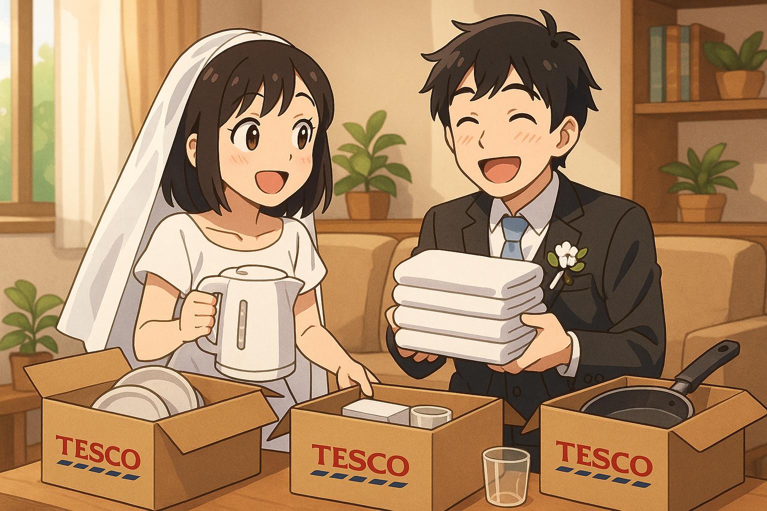 Tesco launches practical wedding gift registry amid rising living costs
