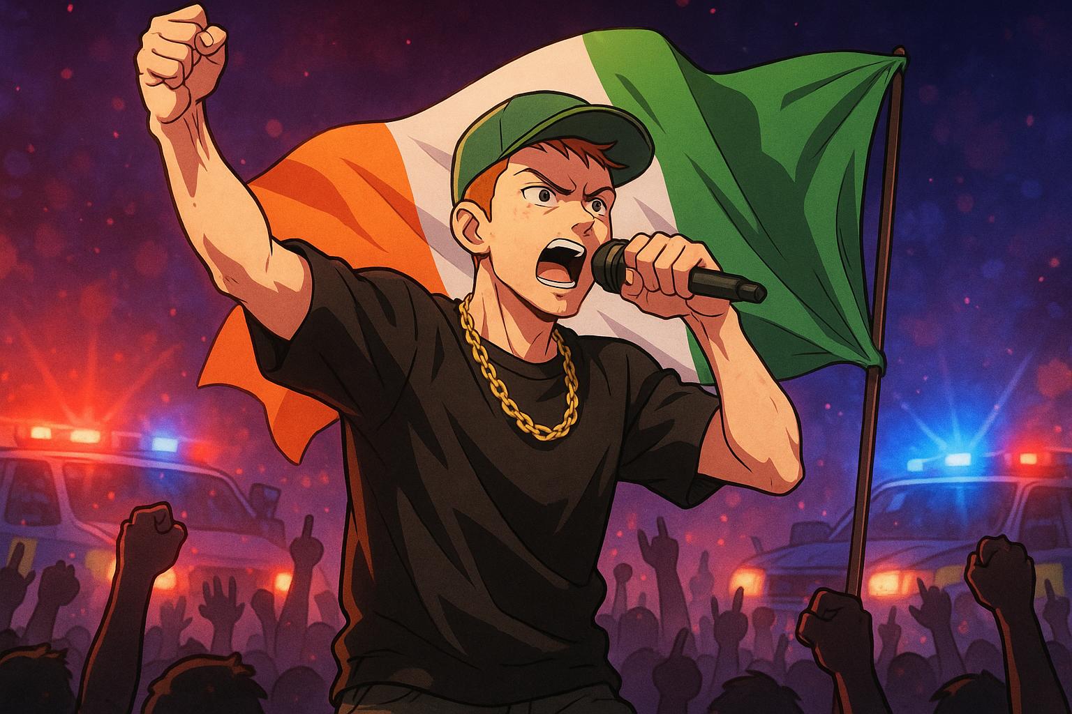 Liam Óg Ó hAnnaidh charged under Terrorism Act over Hezbollah flag at Kneecap gig