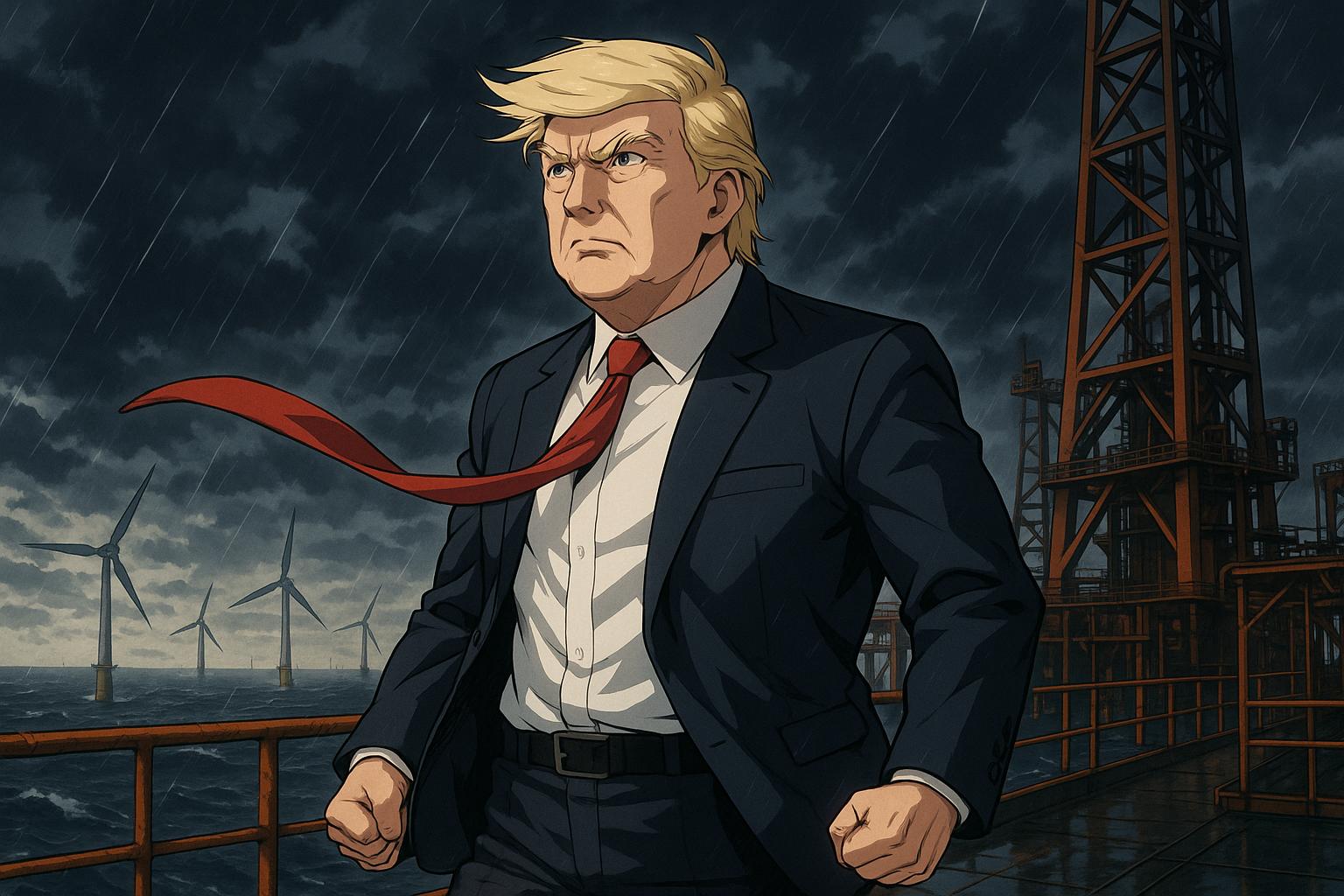 Donald Trump urges UK to prioritise North Sea oil over wind energy amid trade talks