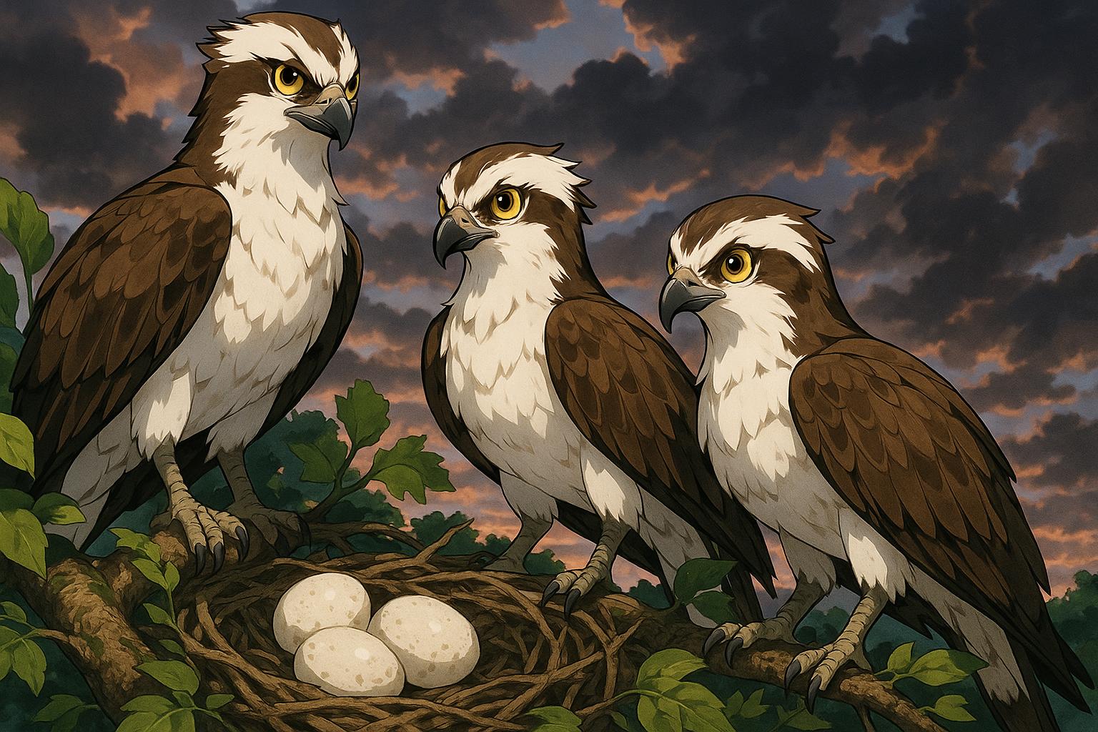 Three ospreys share rare nest in Scottish Borders, revealing unusual polygamous behaviour