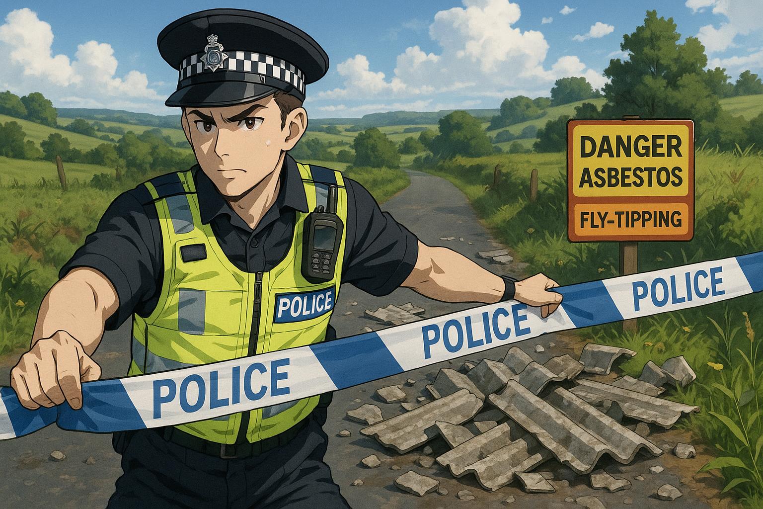 Asbestos fly-tipping incident near Coventry prompts urgent road closure and safety warnings