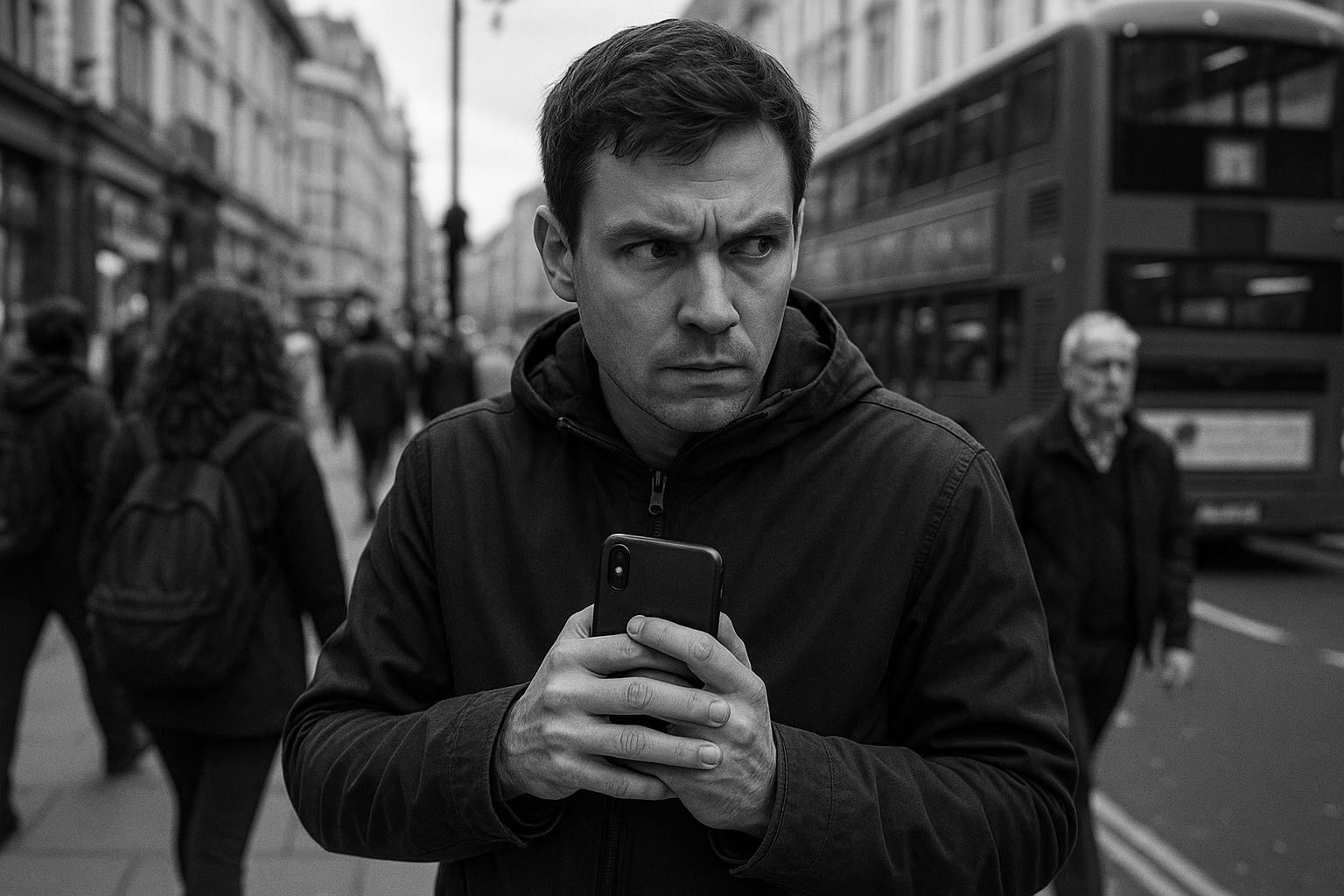 London struggles with rising phone thefts despite crackdown efforts, contrasting with Mumbai's open use