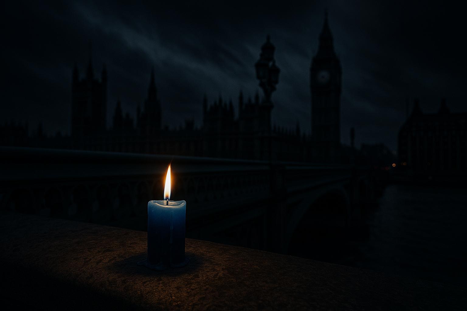 UK landmarks illuminate in pink and blue to mark baby loss awareness week’s global wave of light