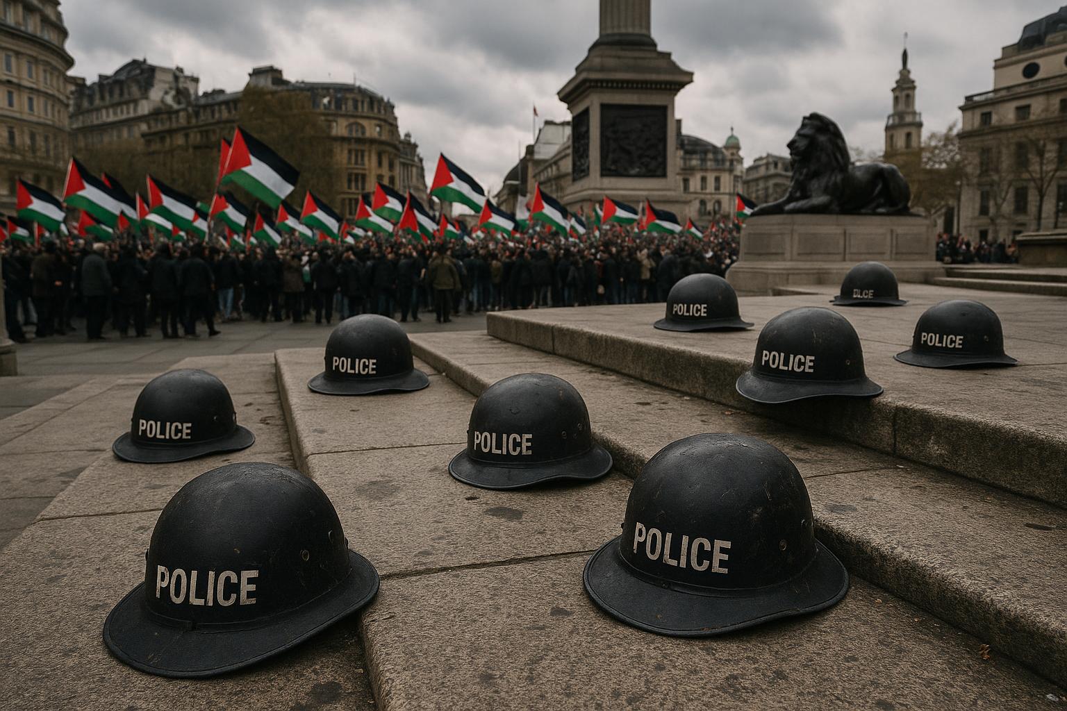Over 490 arrests as pro-Palestine protests in London test police response and free speech rights