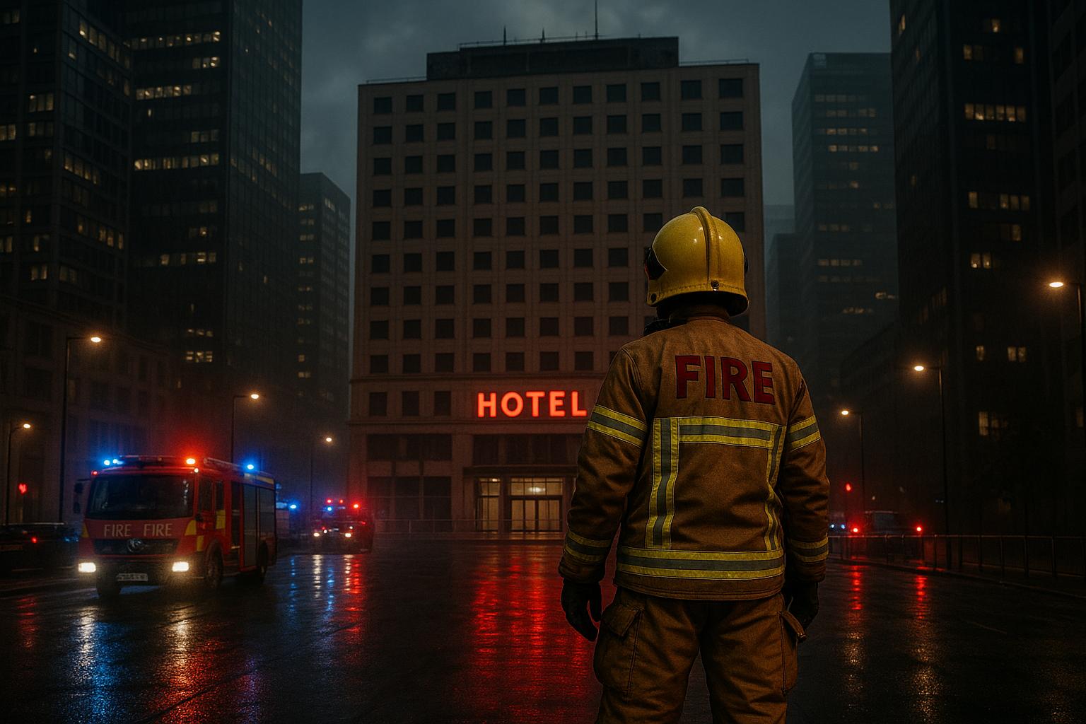 False fire alarm at Canary Wharf hotel amid protests over migrant housing tensions
