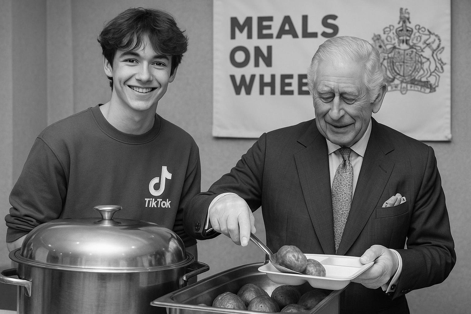 Queen Camilla embraces grassroots charity work with TikTok star at Meals on Wheels event