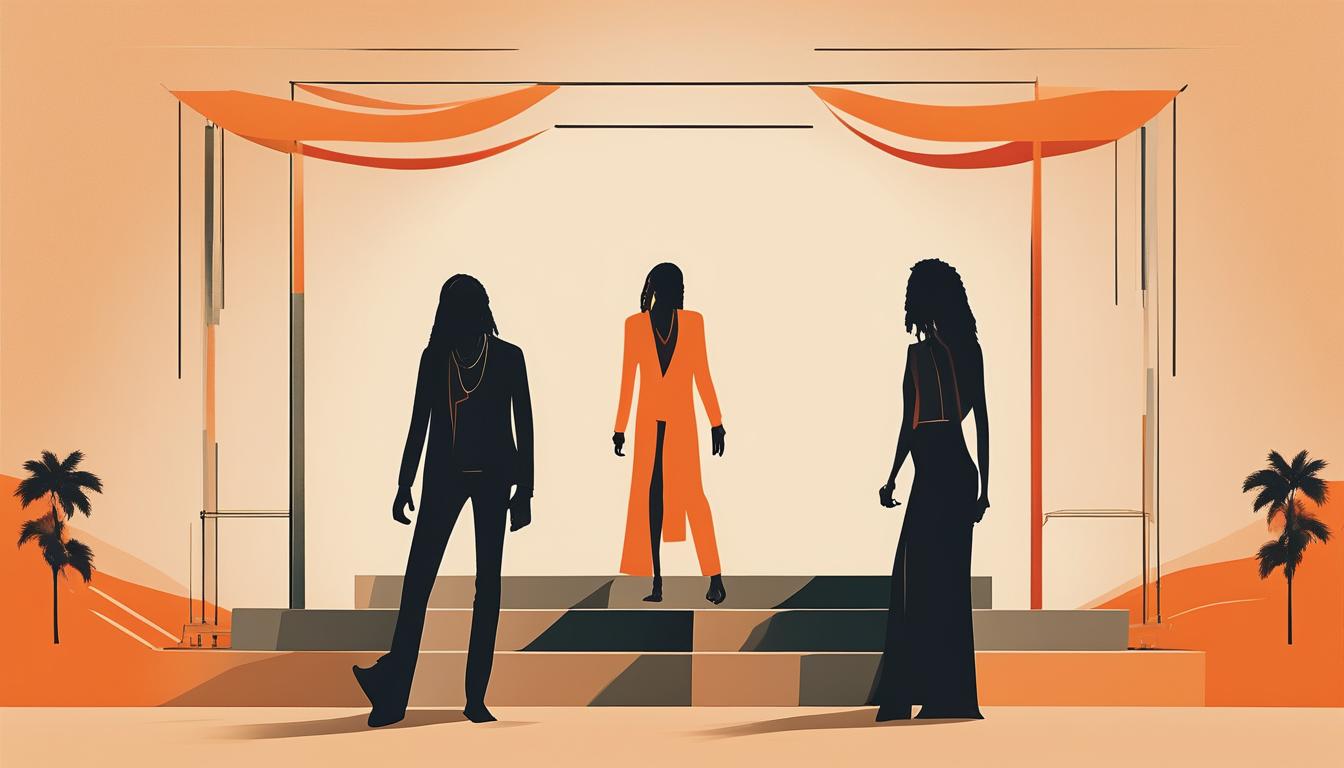 British supermodel Kate Moss joins Skip Marley onstage at Med Bodrum festival