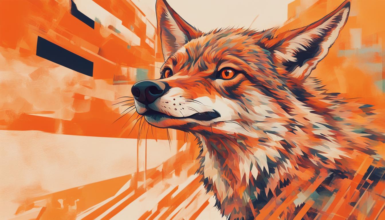 Curious Coyote Photobombs Observation Camera at Fort Worth Zoo