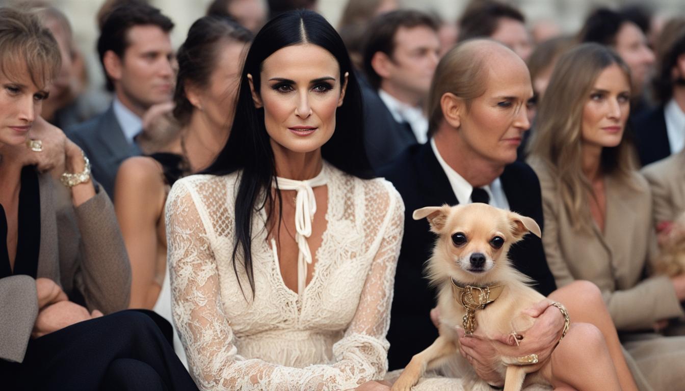 Demi Moore Makes a Bold Statement at Gucci Cruise Fashion Show in London