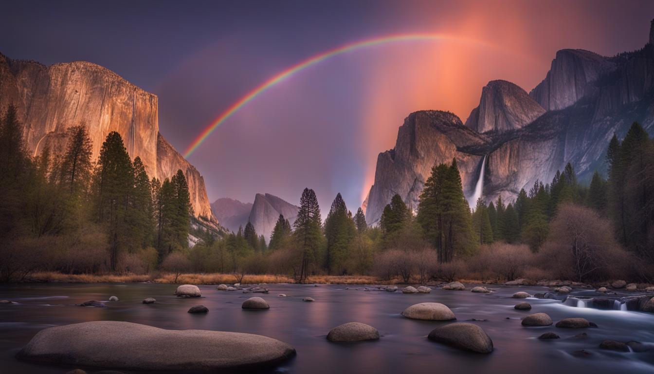 Rare Lunar Rainbow Spotted at Upper Yosemite Fall