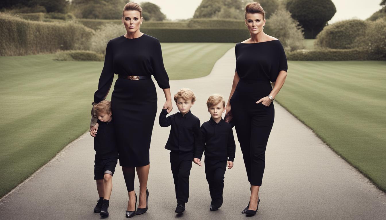 Coleen Rooney and Sons Attend Manchester United's Last Home Game of the Season