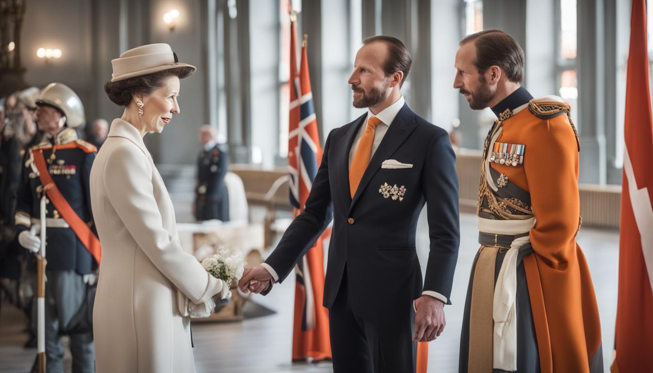 Princess Anne Reunites with Godson Crown Prince Haakon at Norwegian Resistance Museum in Oslo