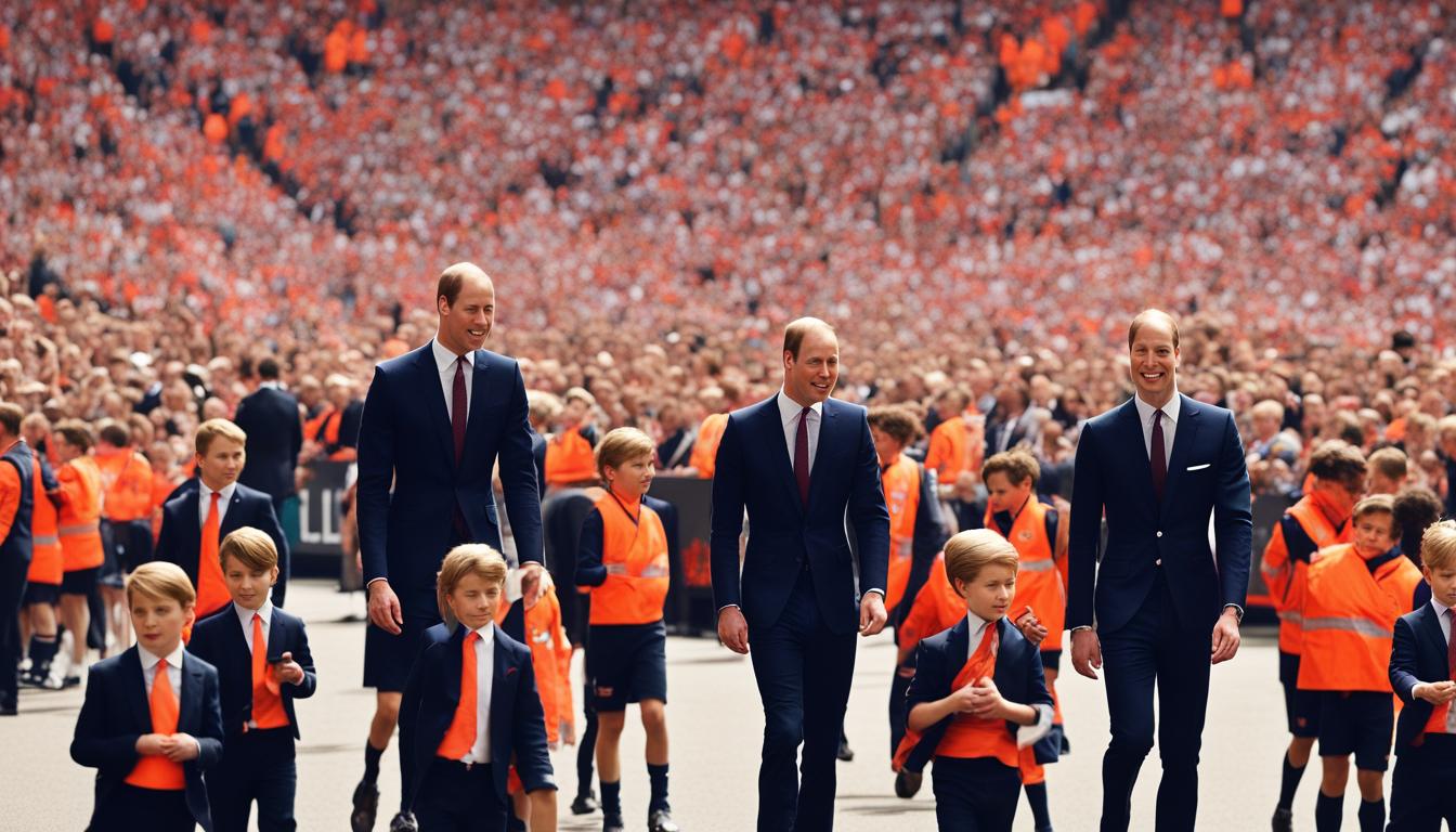 Prince William and Prince George Attend FA Cup Final, Manchester United Claims Victory