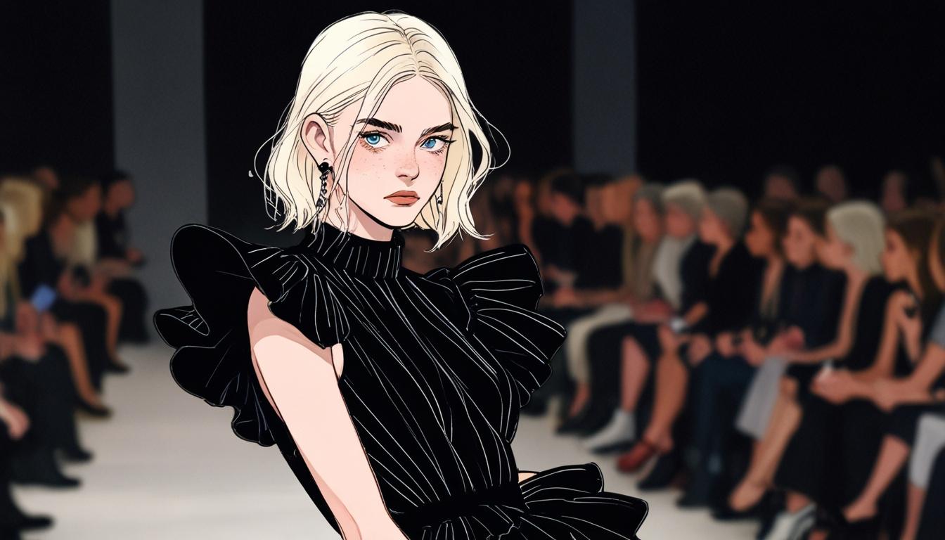 Anais Gallagher steals the spotlight at Richard Quinn's London Fashion Week show