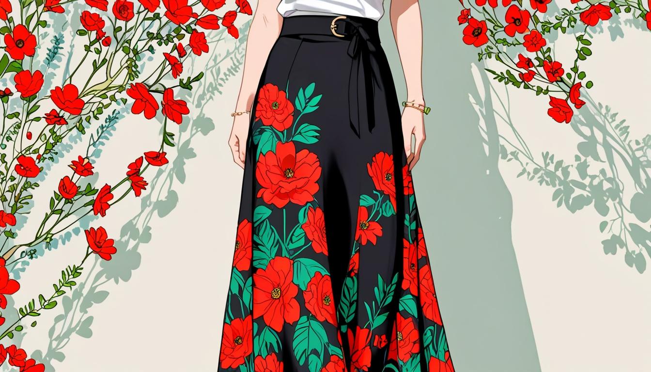 Marks and Spencer's Floral Maxi Column Skirt becomes a spring favourite