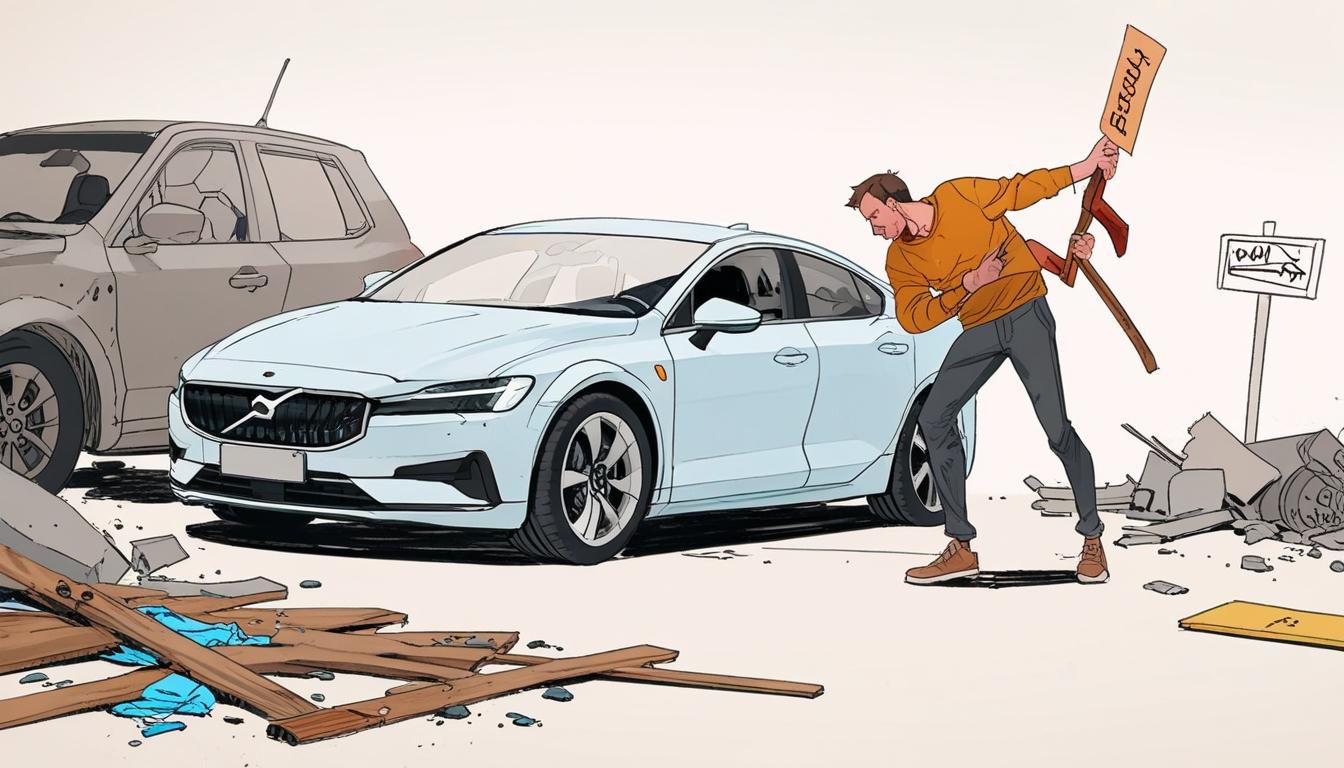 Man filmed vandalising Polestar electric vehicle in Bristol protest
