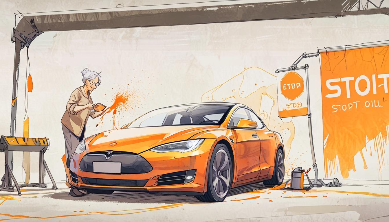 Two arrested after Just Stop Oil protest at Tesla showroom