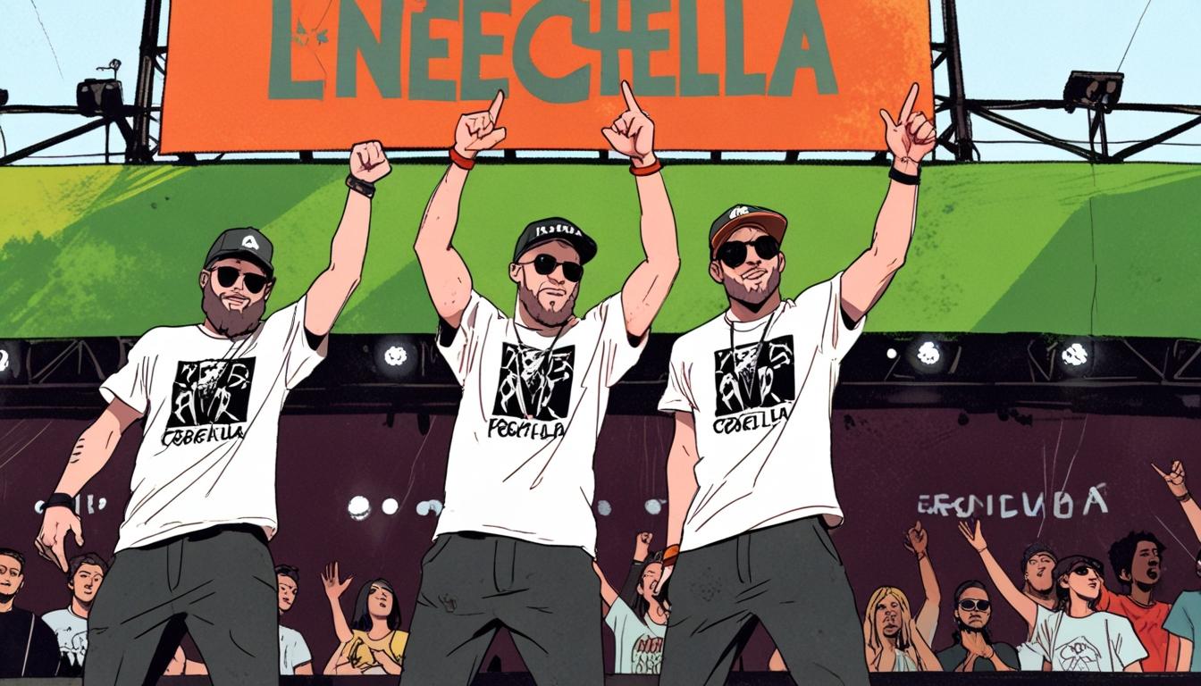 Irish rap group Kneecap defends Gaza messages amid criticism at Coachella