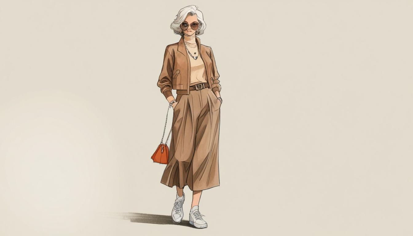A mindful approach to fashion for women over 50 embracing contemporary and seventies styles