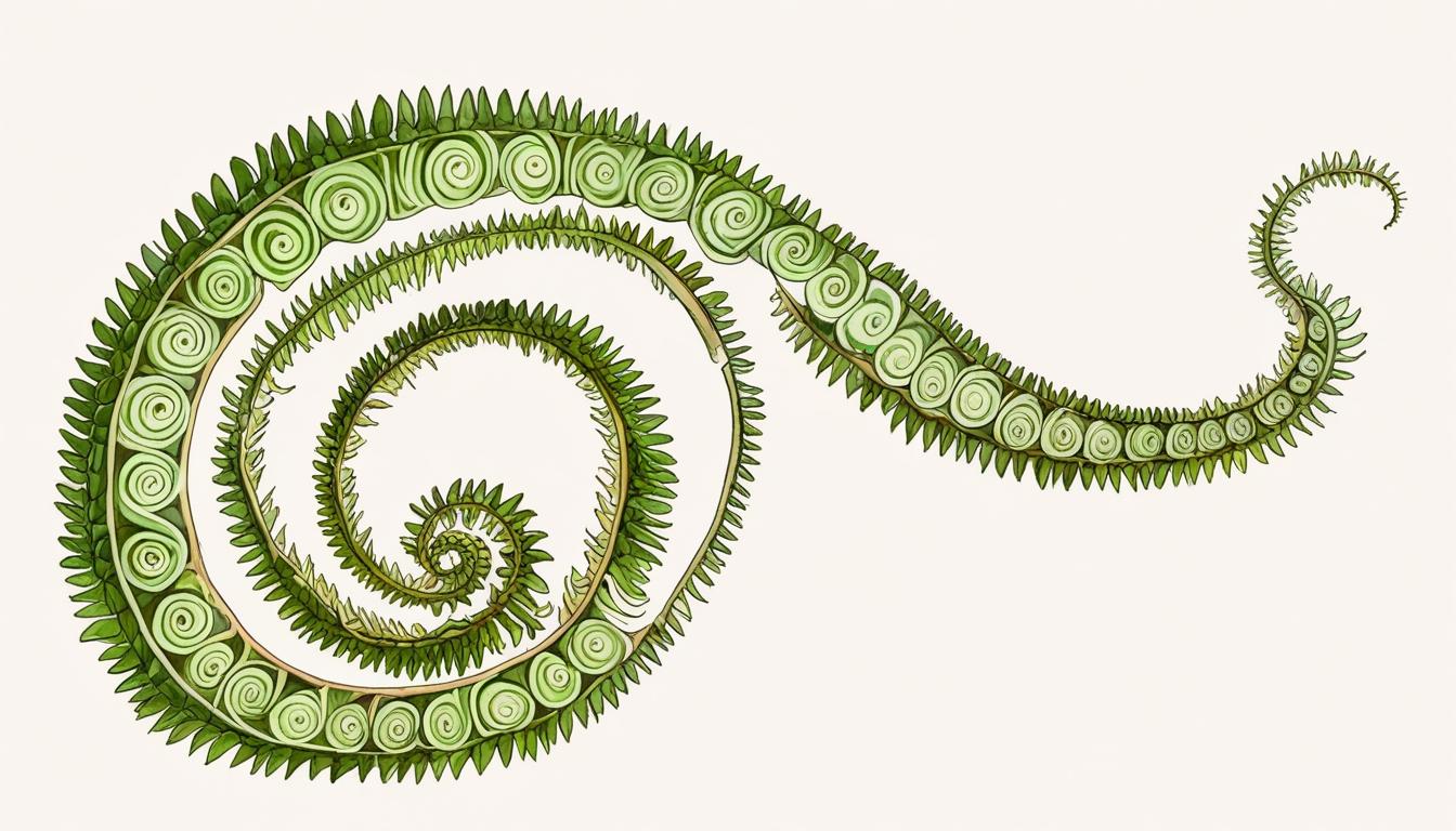 Fern spirals and plant patterns reveal nature’s mathematical beauty