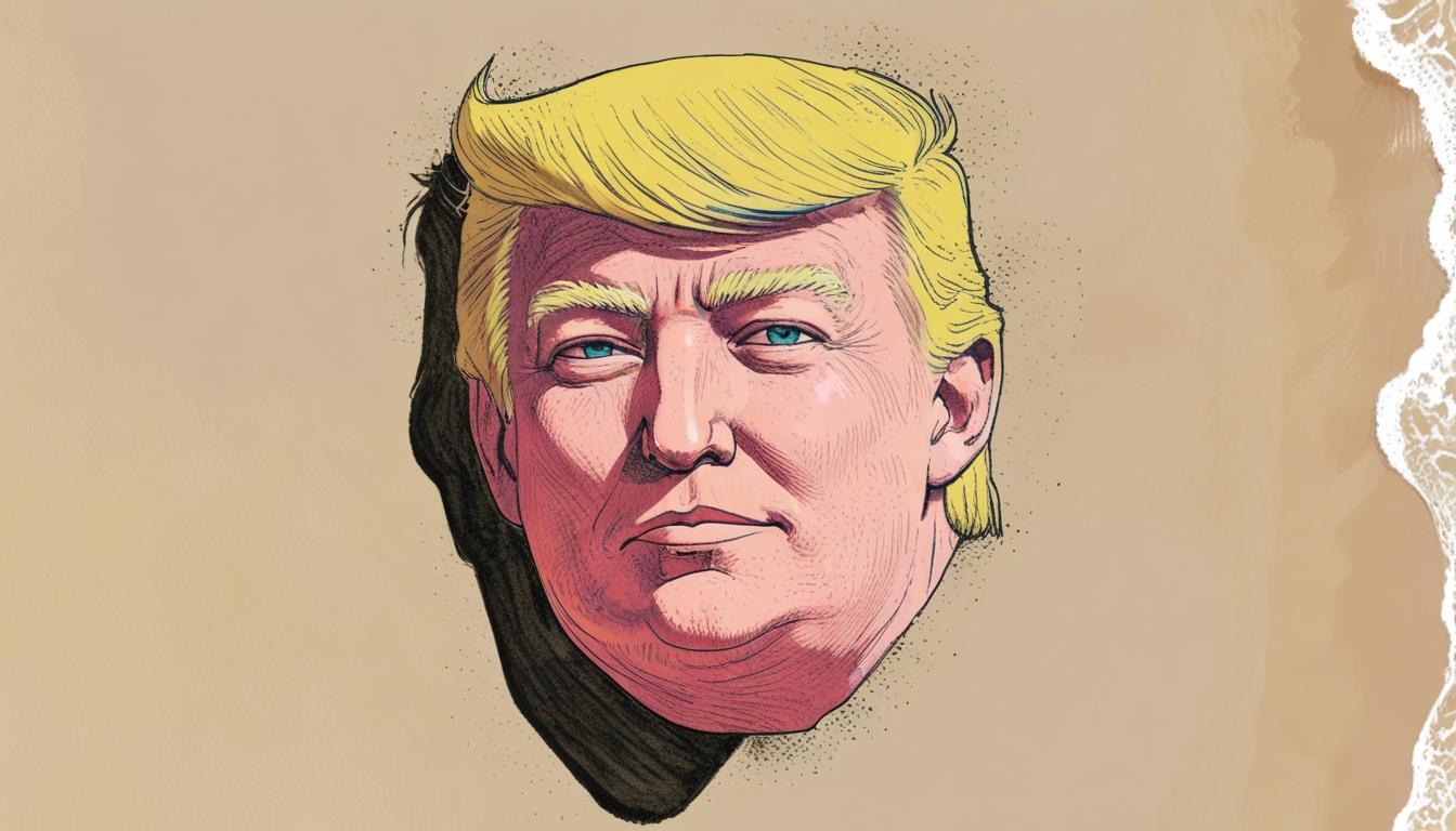 Greenpeace creates giant sand portrait of Trump at Turnberry to protest billionaire influence