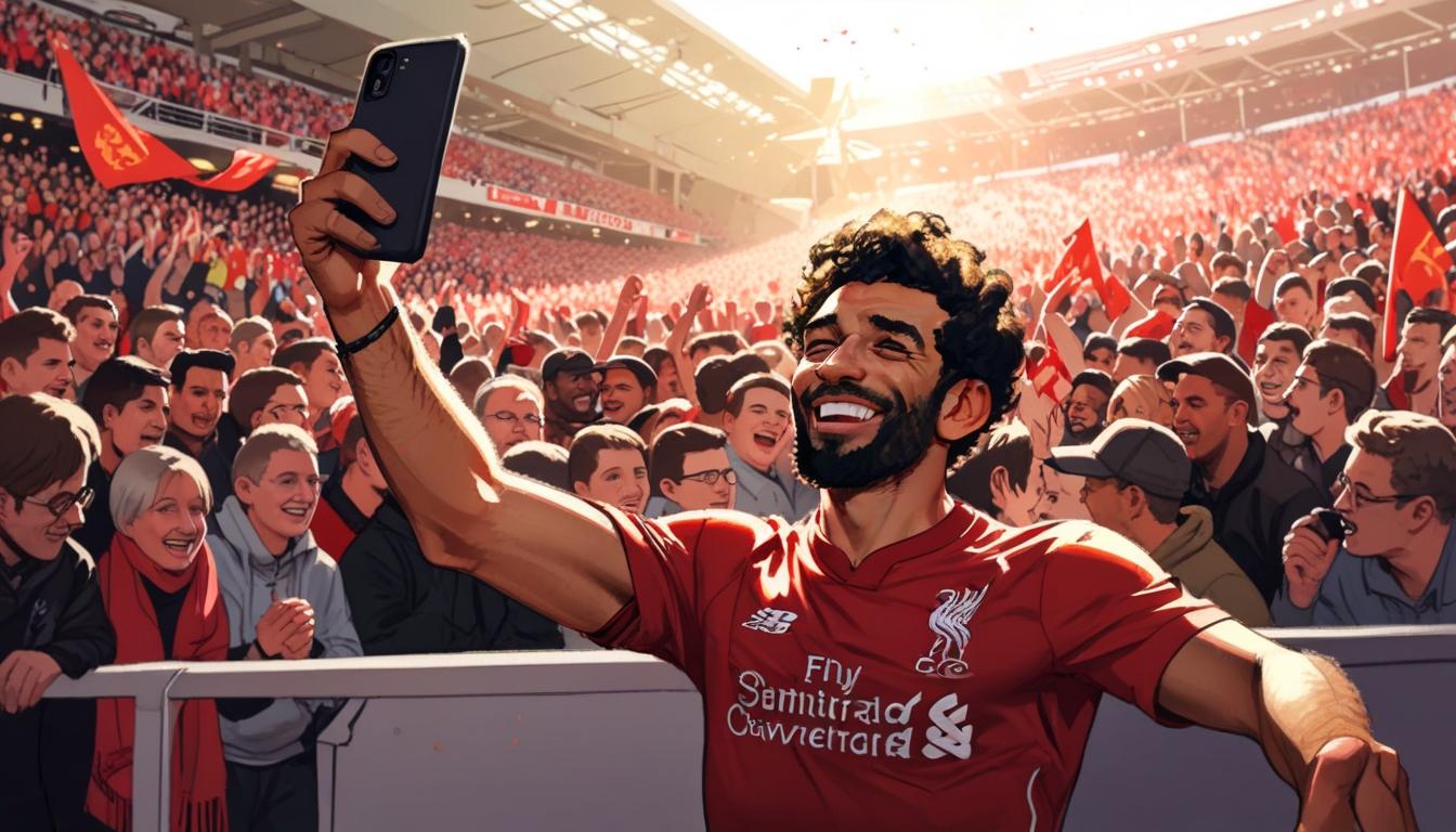 Mohamed Salah snaps title-winning selfie amid Liverpool fans on Google Pixel: celebration or commercial stunt?