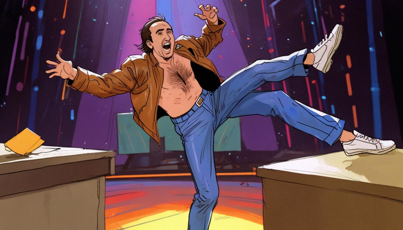 Nicolas Cage reflects on his wild shirtless stunt on Terry Wogan’s BBC show