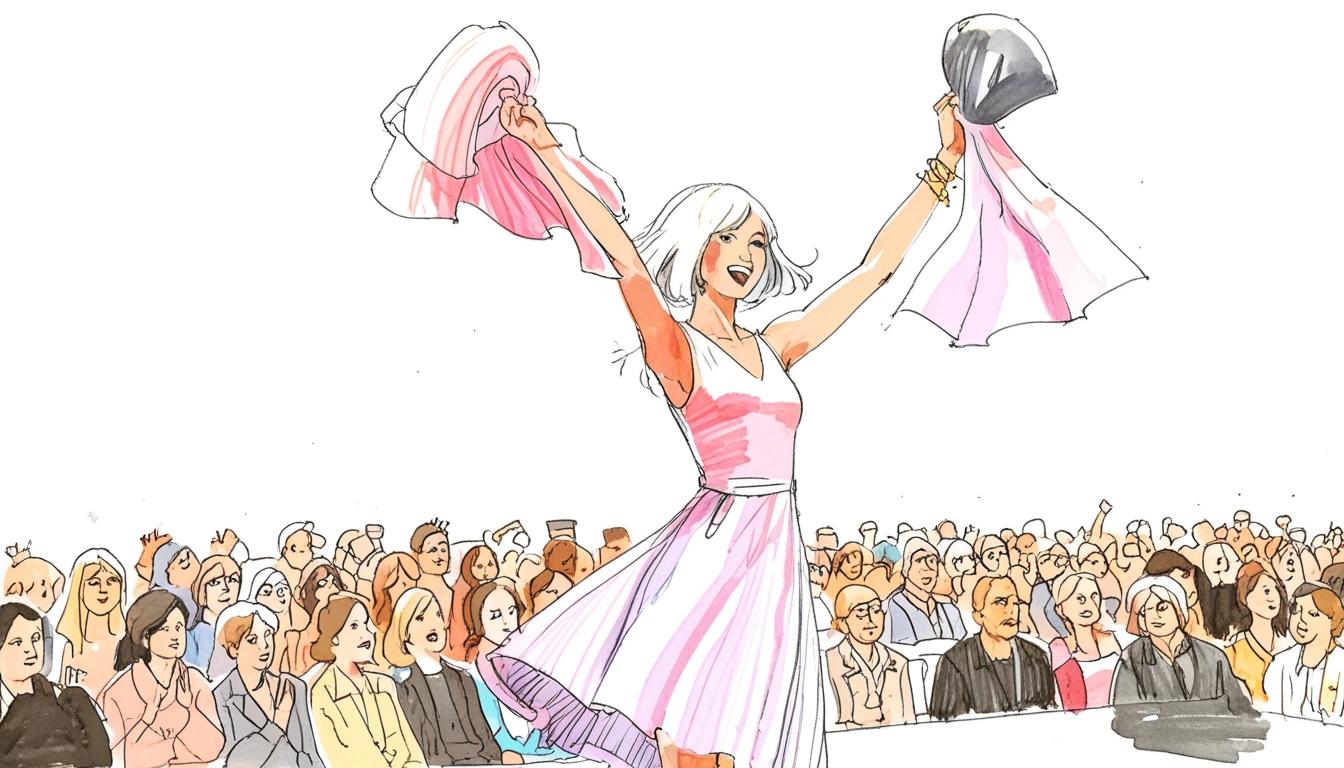 Kelly Butler’s cancer wig toss symbolises empowerment at Courage on the Catwalk event