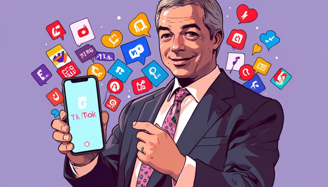 Nigel Farage dominates UK political TikTok but votes remain elusive