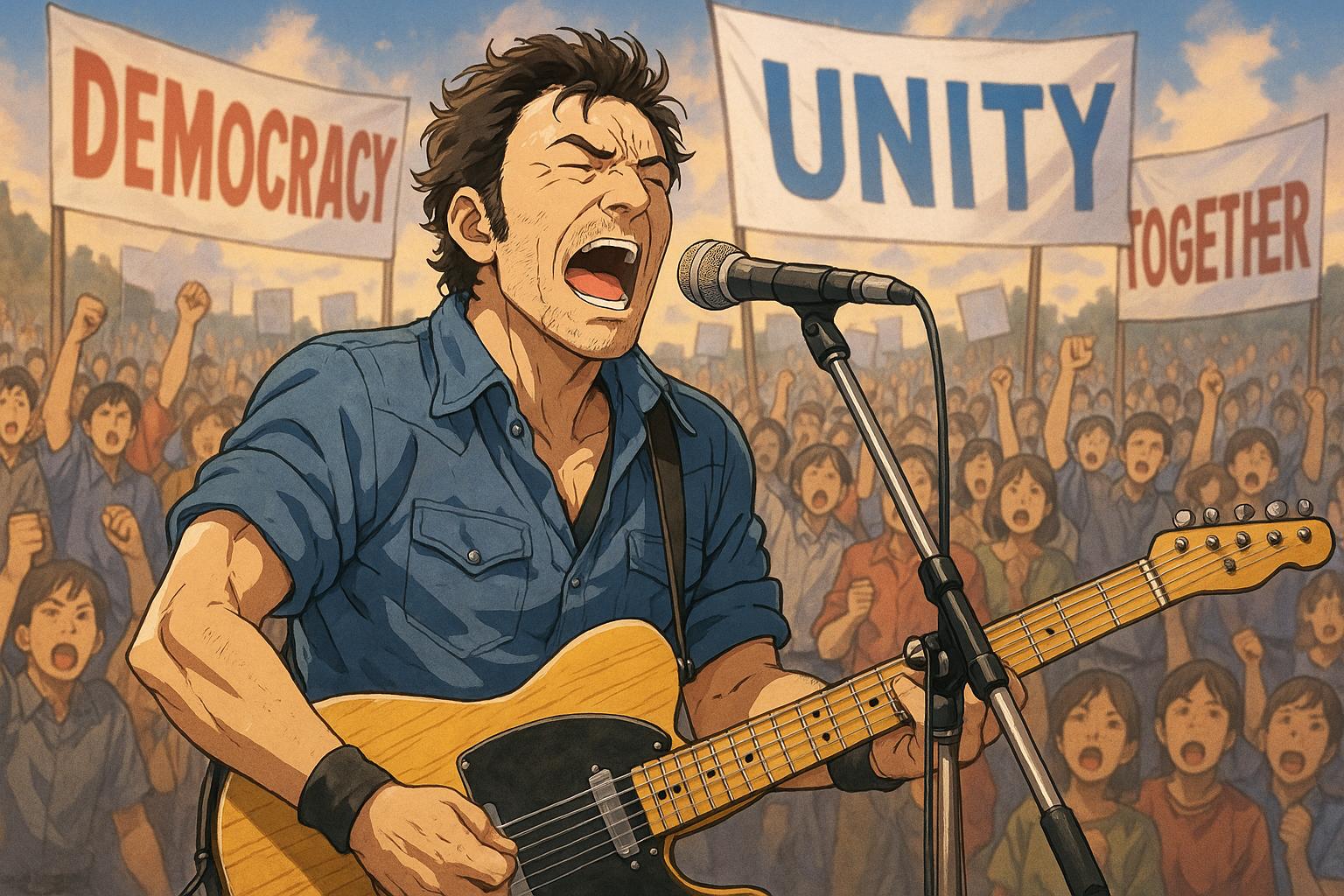Bruce Springsteen brands Trump a "treasonous" authoritarian during Manchester residency and Georgia rally