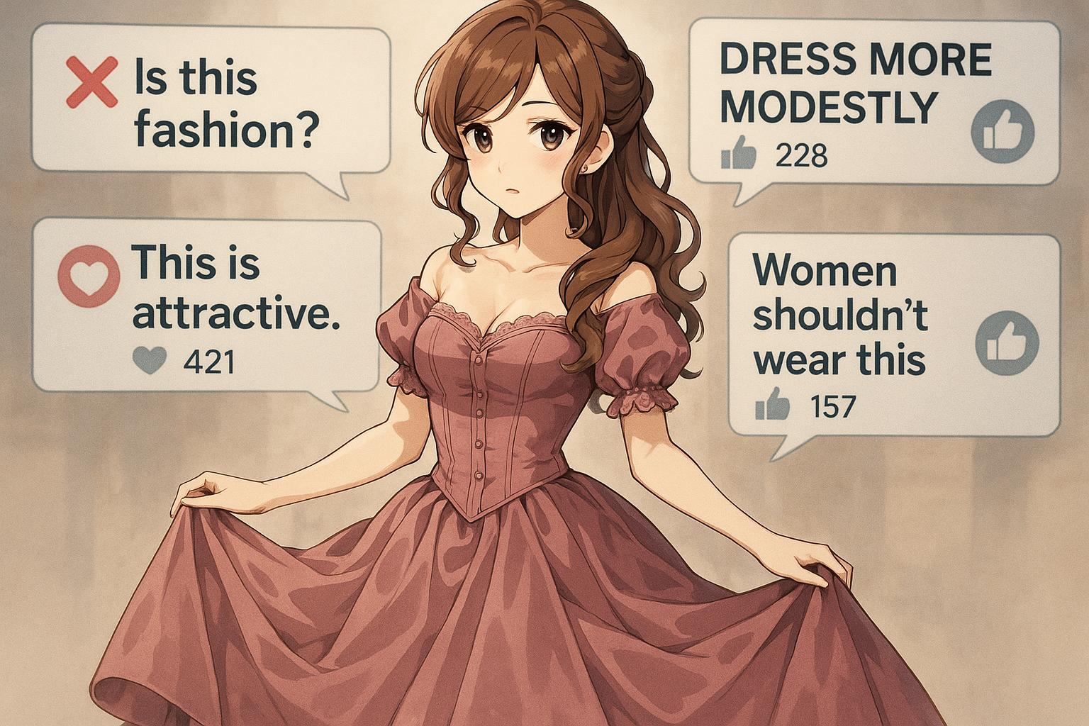 Men's varied tastes in women's fashion spark heated online debates over attraction and objectification
