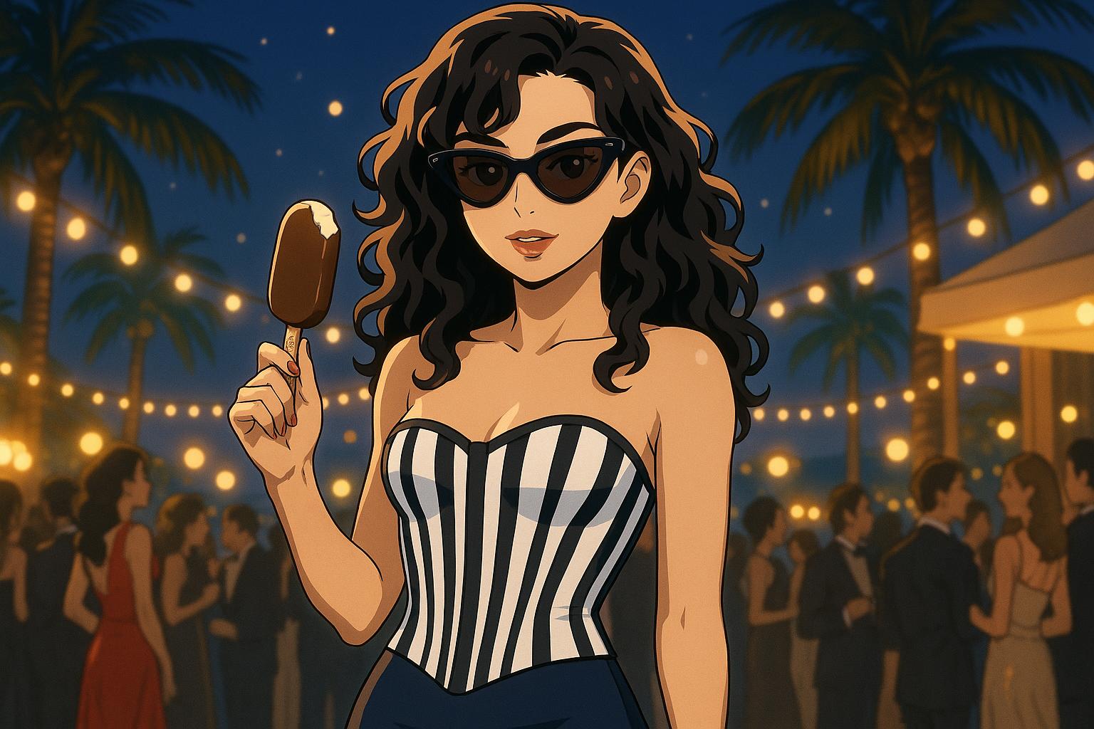Charli XCX stuns in bold striped corset amid Cannes' new modesty rules