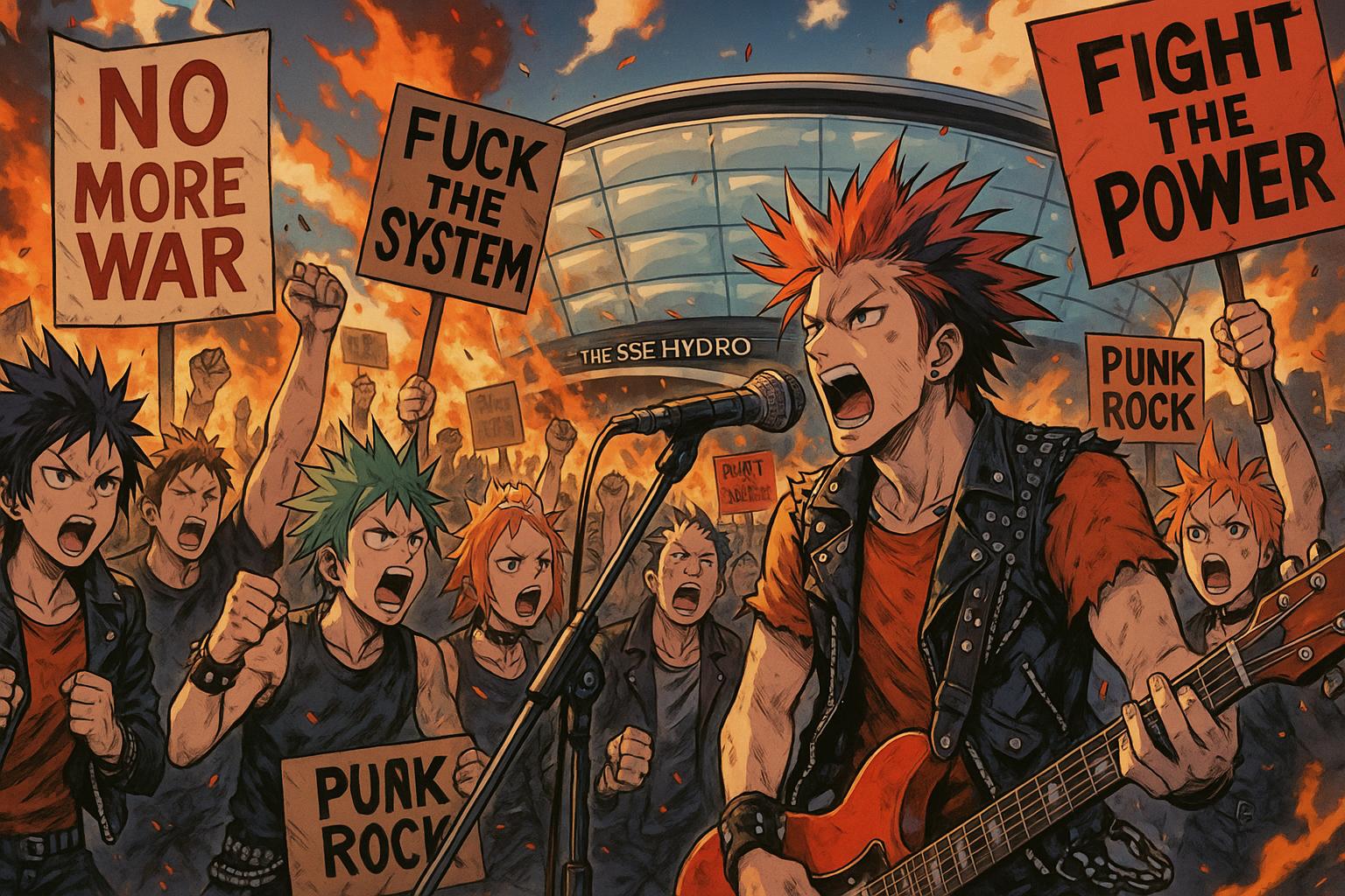 Disturbed’s Glasgow return sparks punk-led protests over Israeli-Palestinian conflict
