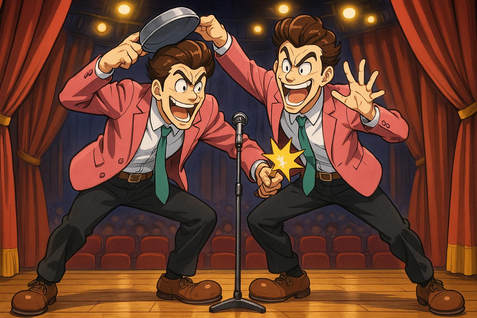 Pear twins push boundaries with chaotic and playful phobia show at Soho Theatre