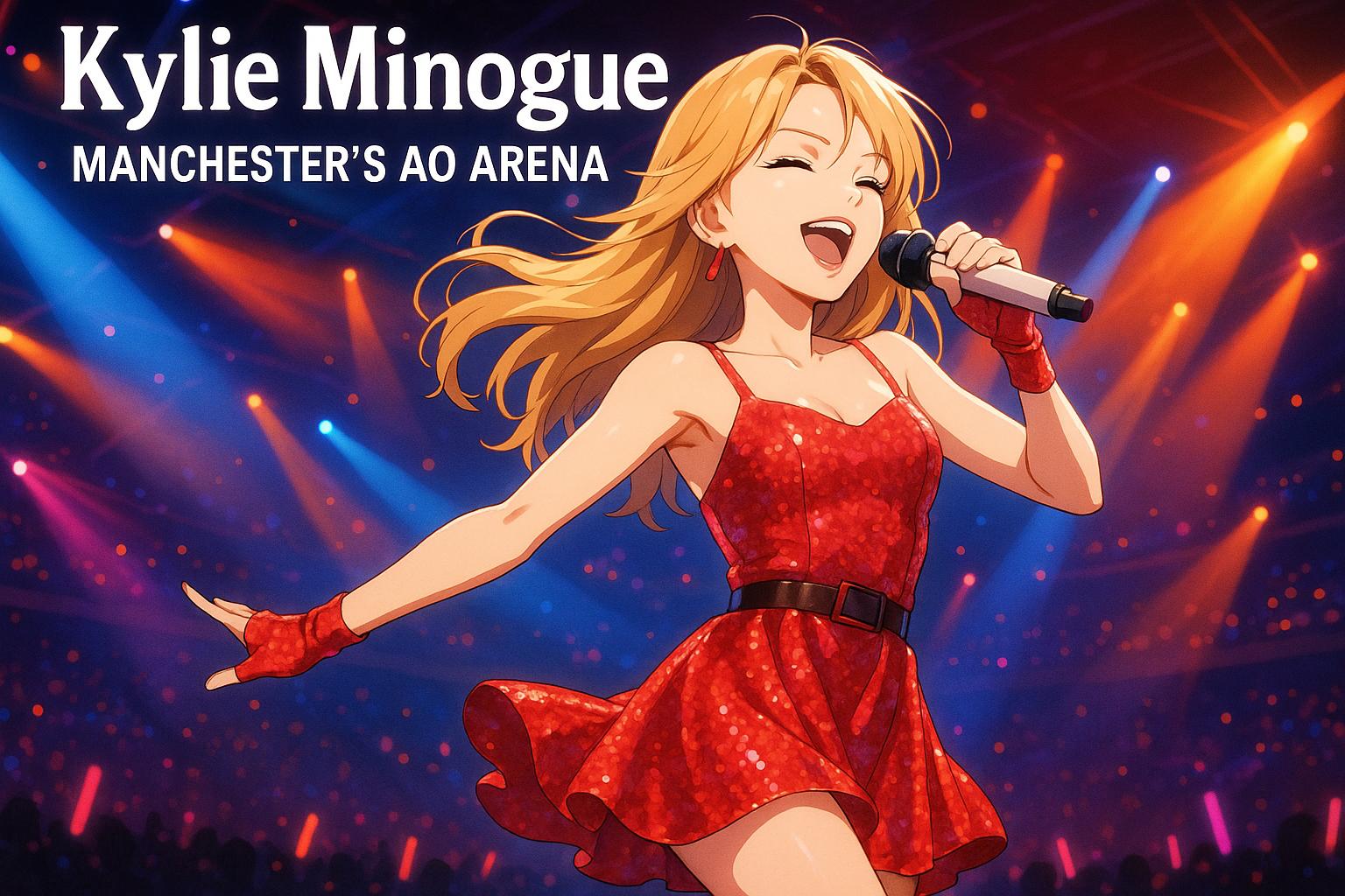 Kylie Minogue celebrates record AO Arena shows amid backlash to digital portrait