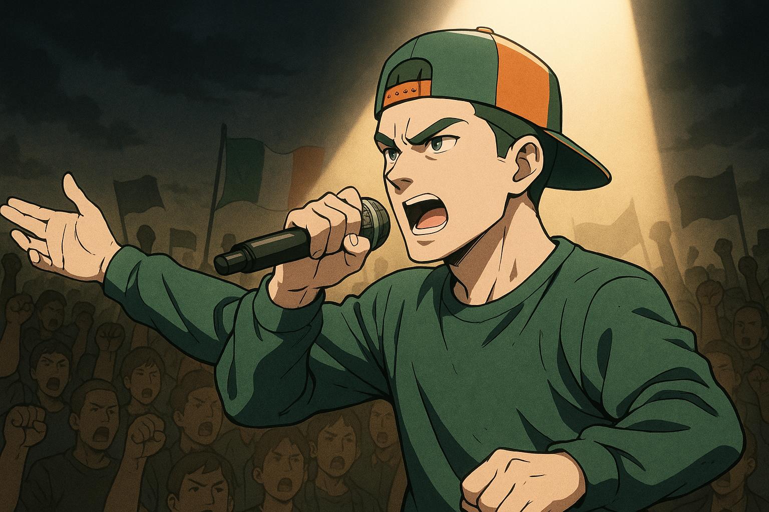 Kneecap rapper says terror charge is attempt to silence group’s political voice