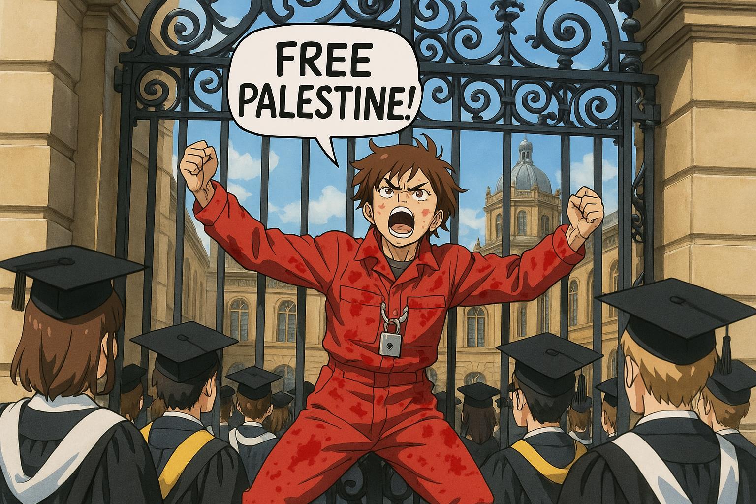 Pro-Palestine protester disrupts Cambridge graduations amid legal ban on demonstrations