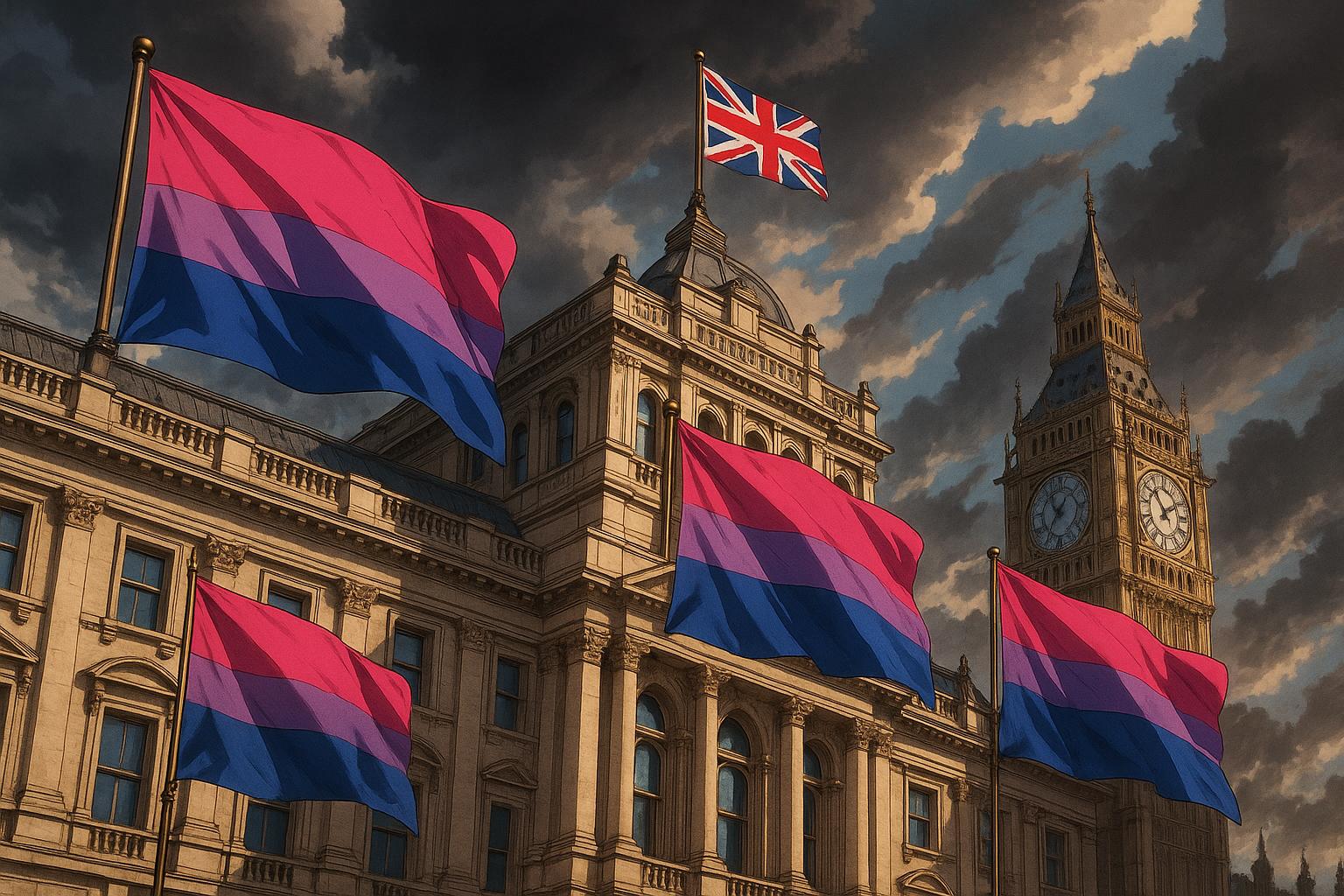 David Lammy accused of planning law breach over bisexual Pride flags at Foreign Office