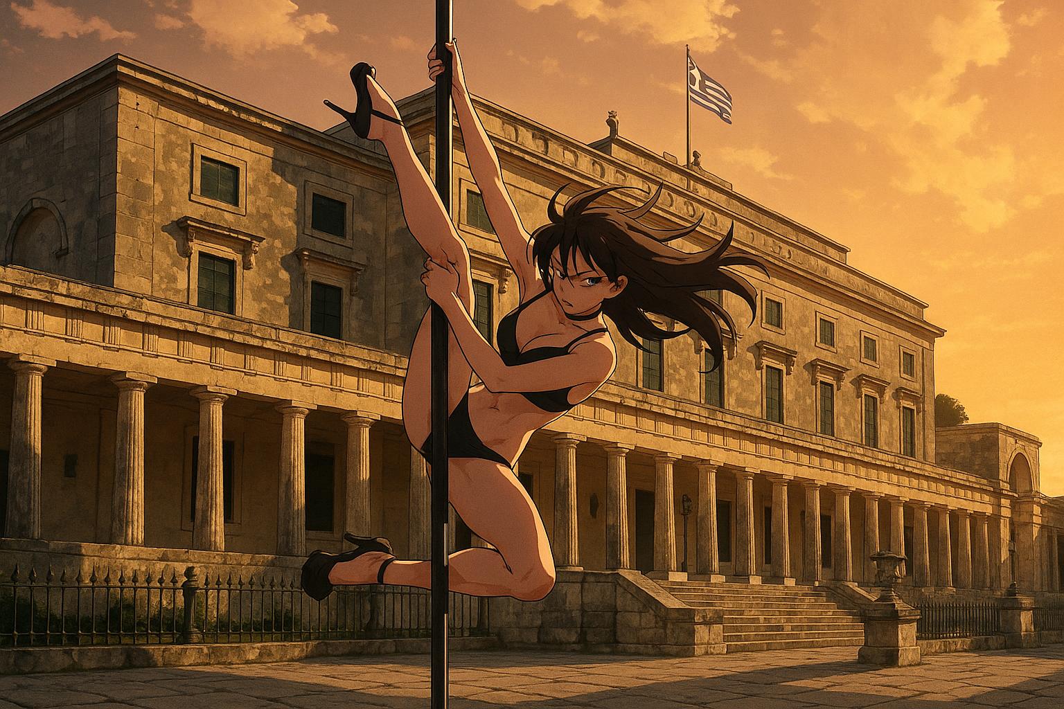 Pole dancers arrested in Corfu for provocative shoot outside Royal Palace spark legal battle