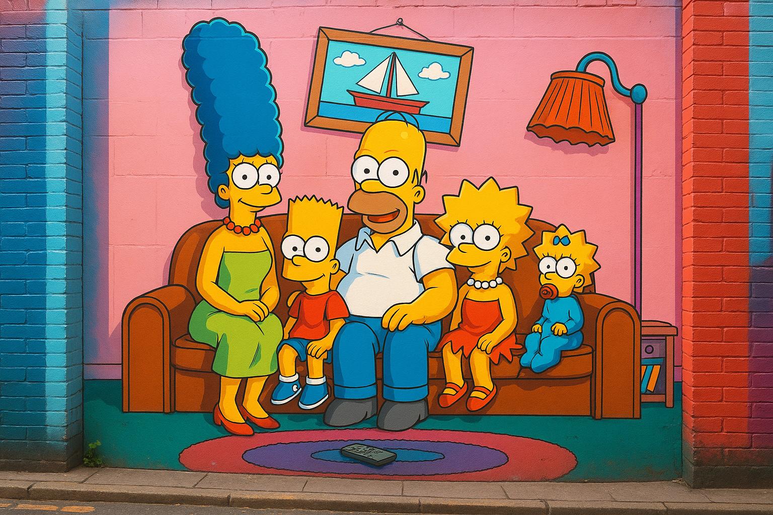 Artist Tom Norris brings The Simpsons to life in interactive Hove mural