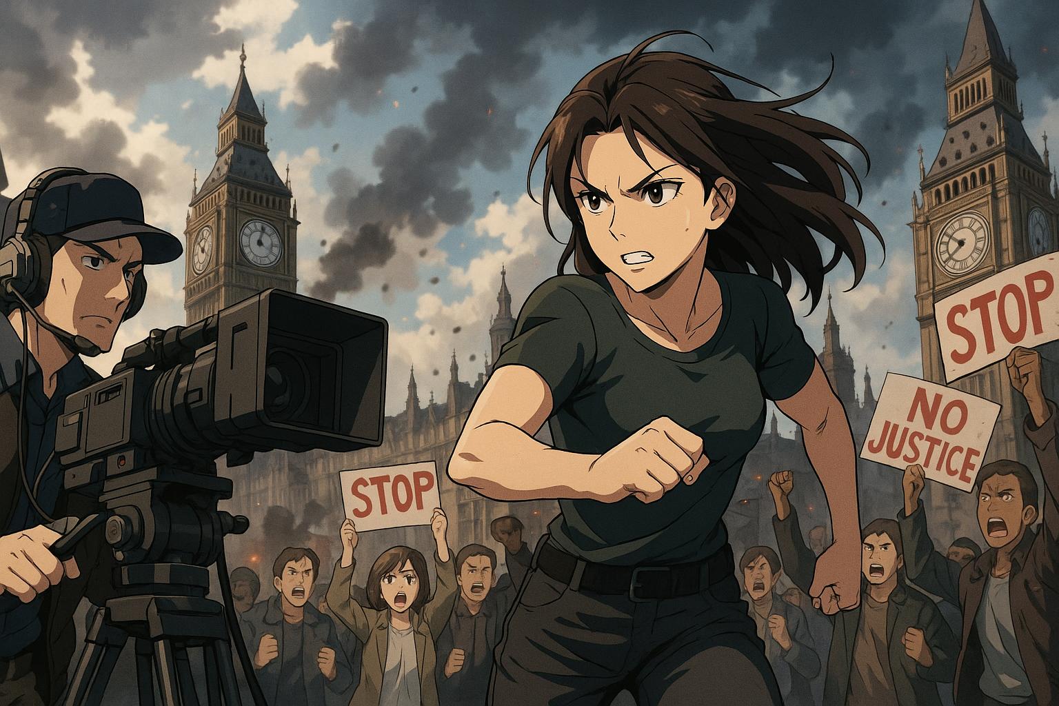 Five arrested as pro-Palestinian protests disrupt Gal Gadot film shoot in London
