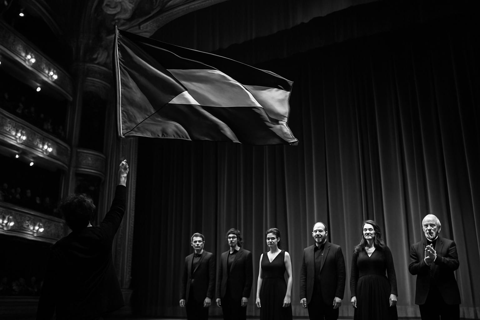 Actor raises Palestinian flag at Royal Opera House in bold protest against institutional silence