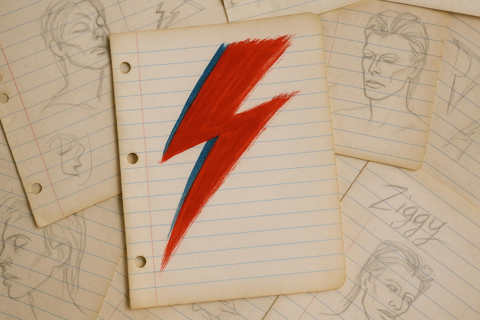 David Bowie's archive reveals unseen sketches, costumes, and experimental art
