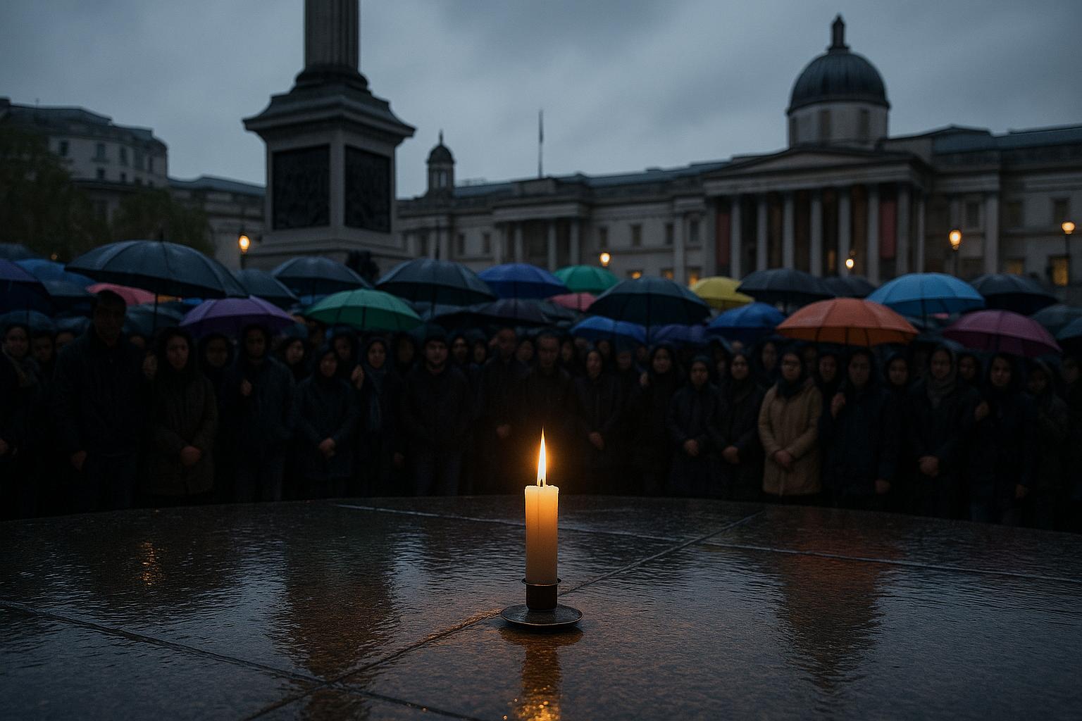 UK communities rally in Trafalgar Square to honour victims amid rising antisemitism and Manchester synagogue attack
