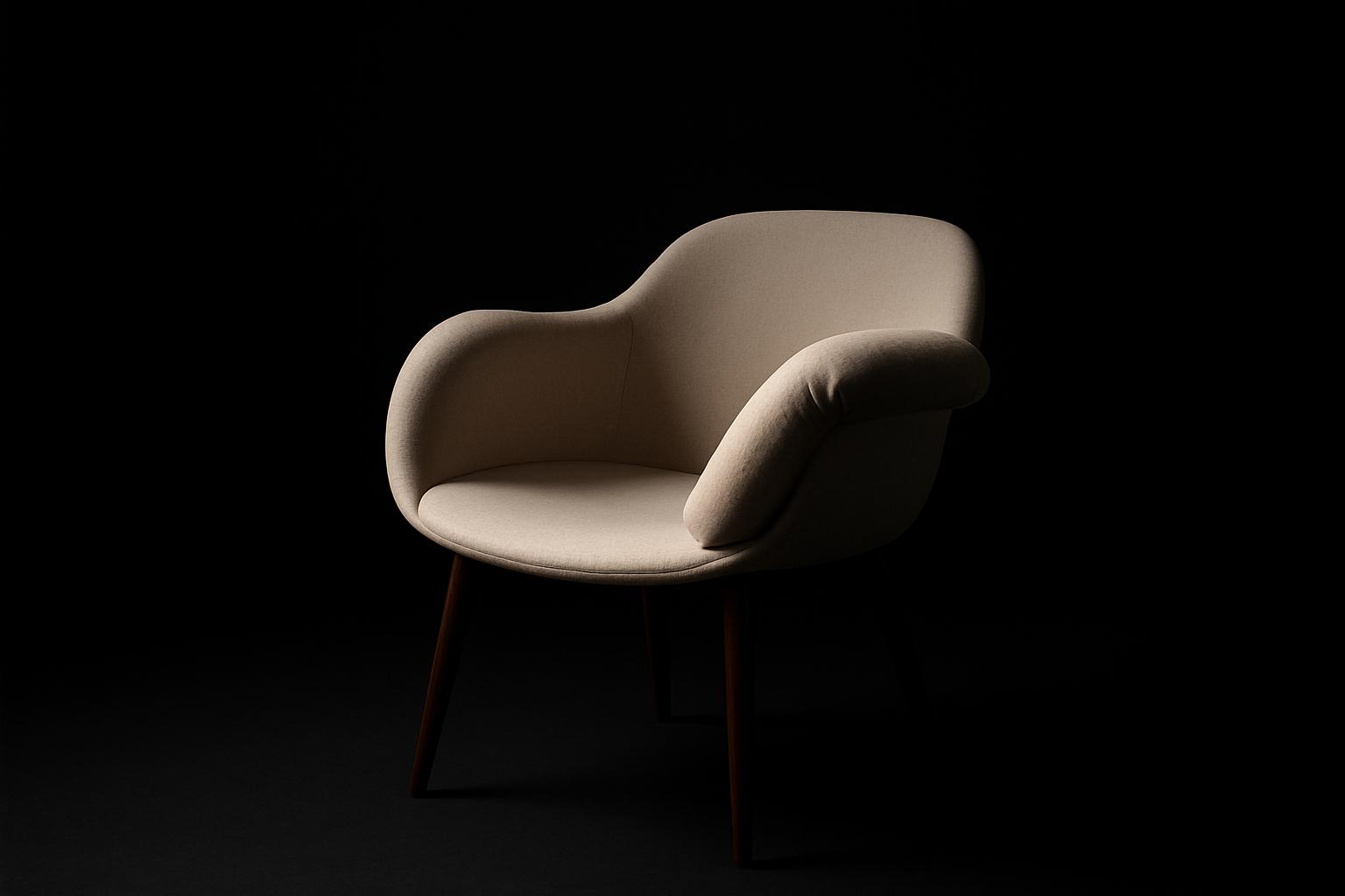 Miniforms launches Amia chair with customisable plush seating and sculptural design at Dezeen Showroom