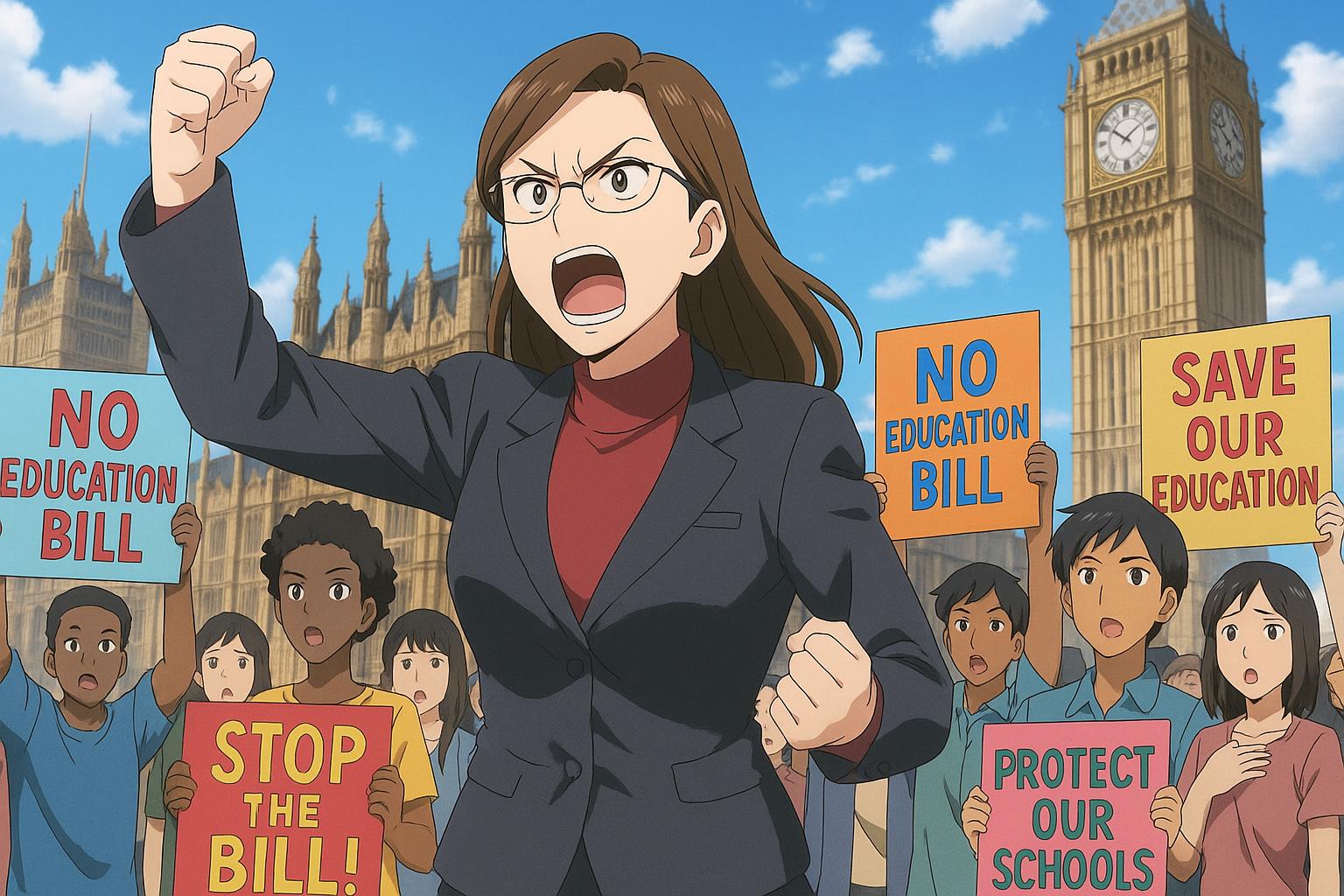 Hundreds march in London to oppose Children’s Wellbeing and Schools Bill over freedom fears